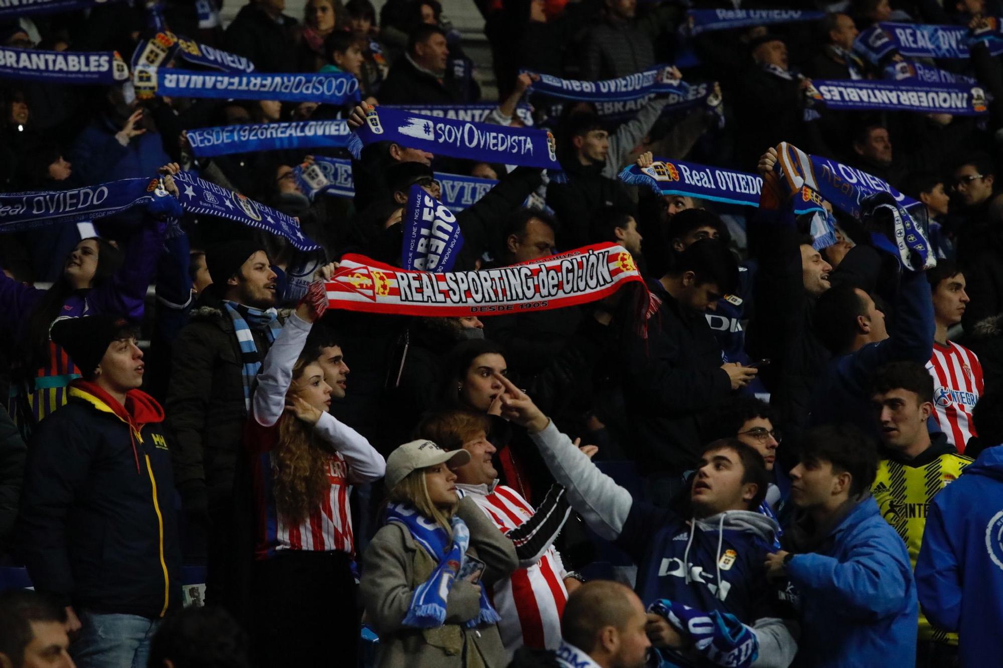 En imágenes: así se vivió el derbi en el Tartiere