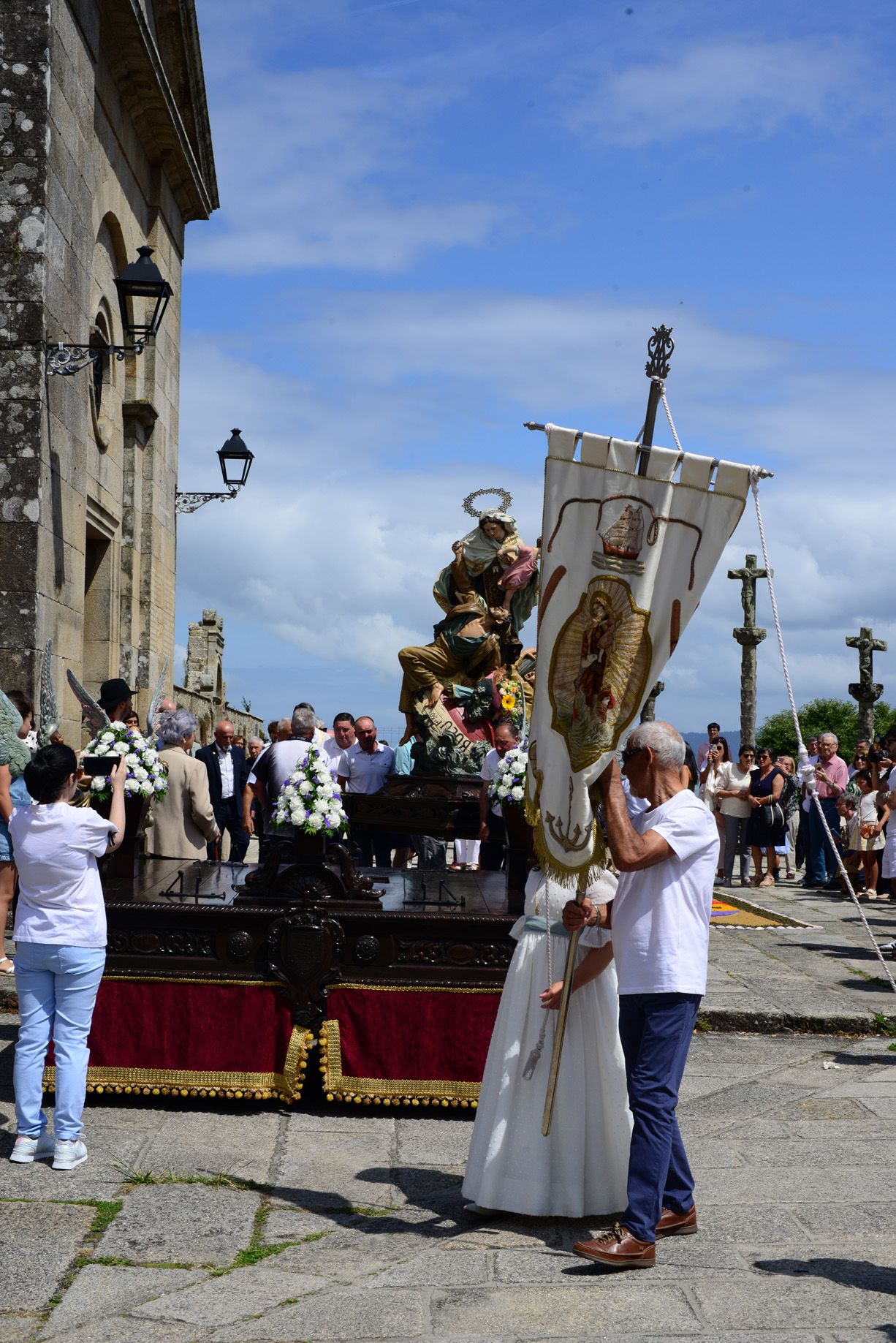 Las celebraciones en honor a la Virgen del Carmen en O Morrazo. La procesión en Bueu