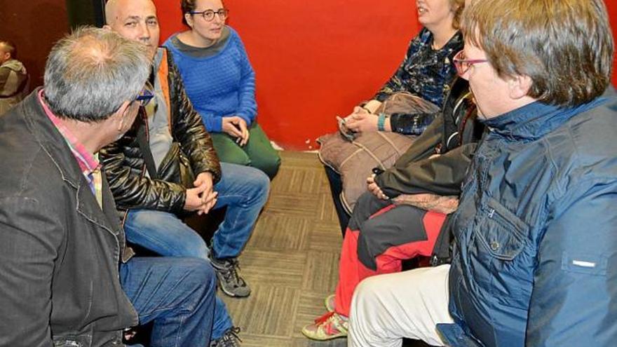 Reunió per comentar l&#039;accés al balcó per Patum, anit