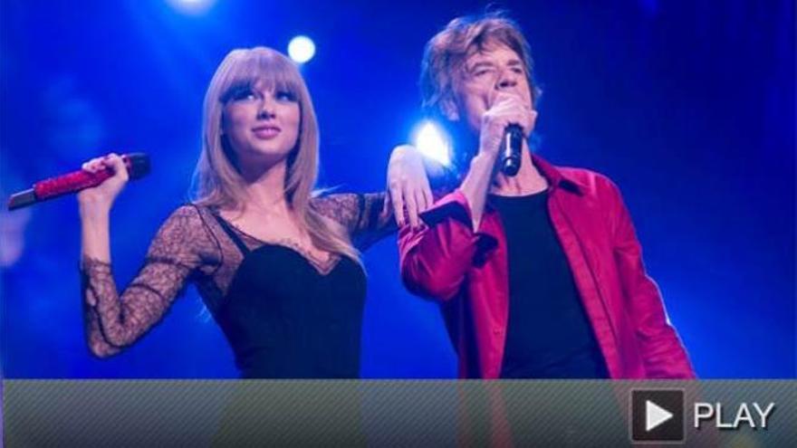 Taylor Swift y Mick Jagger