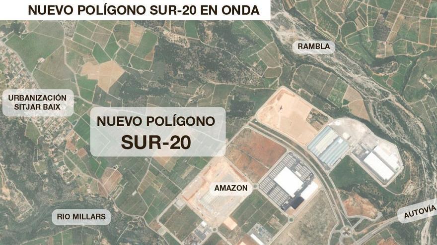 Onda inicia los trámites para urbanizar el nuevo polígono Sur-20, emplazado junto al área Sur-13 y conectado a la biela de conexión entre la CV-20 y CV-21 que tiene que acometer la Generalitat.