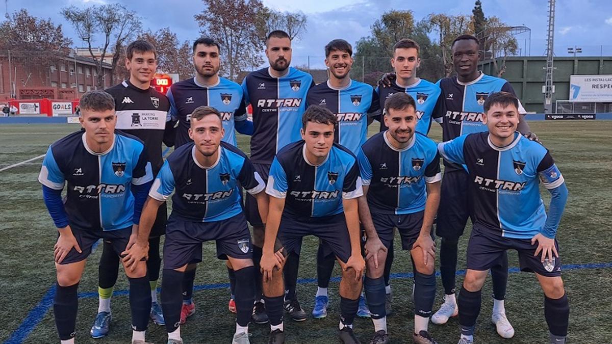 Once titular de la UE Tavernes "B" en su partido ante el CF Simat "B"