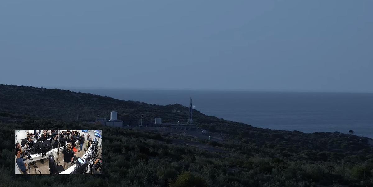 El cohete se ha lanzado desde la costa de Huelva.