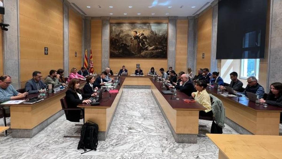 Una imatge del ple de la Diputació de Girona