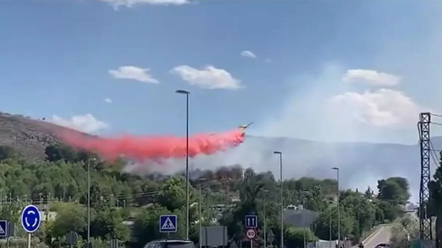 Declarado un incendio forestal en Ontinyent