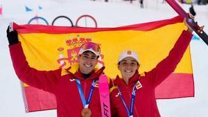 21/02/2026 Oriol Cardona y Ana Alonso. Nos queda el oro en el relevo, en cuatro años estaremos aquí para buscarlo DEPORTES COE