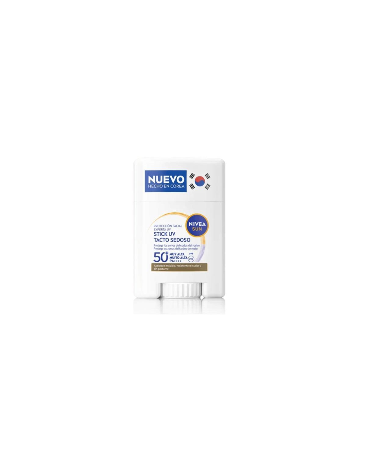 Protección Facial Transpirable Stick UV Tacto Sedoso SPF 50+ de NIVEA SUN