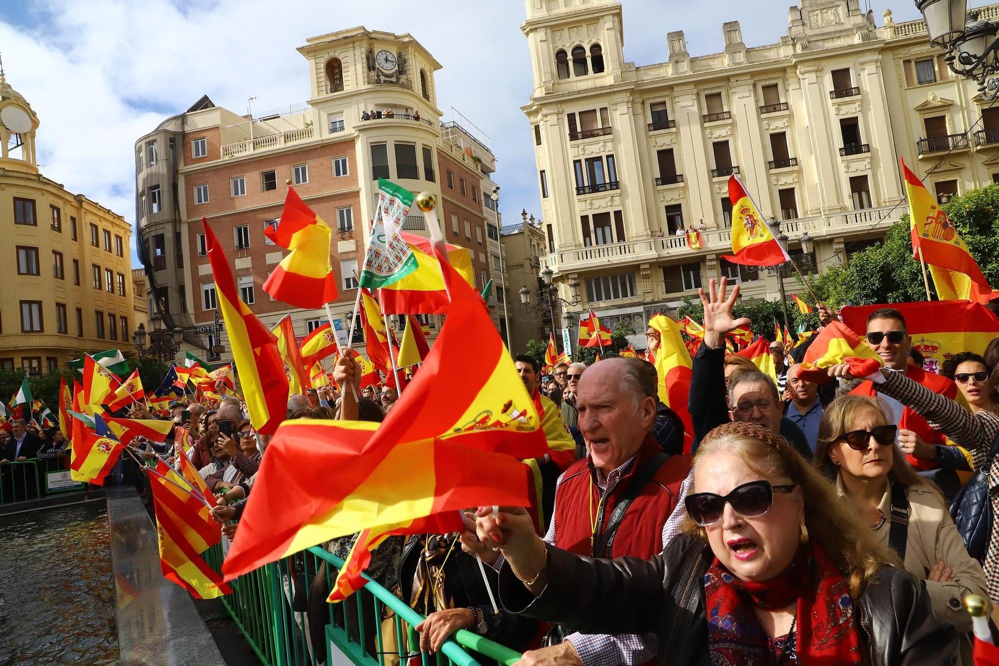 El PP de Córdoba congrega en Las Tendillas a miles de personas contra la amnistía