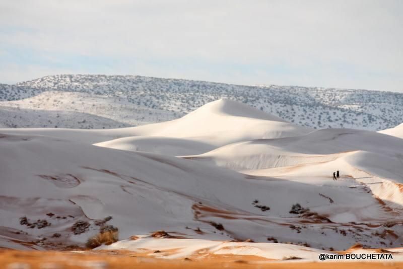 Nieve en el Sáhara