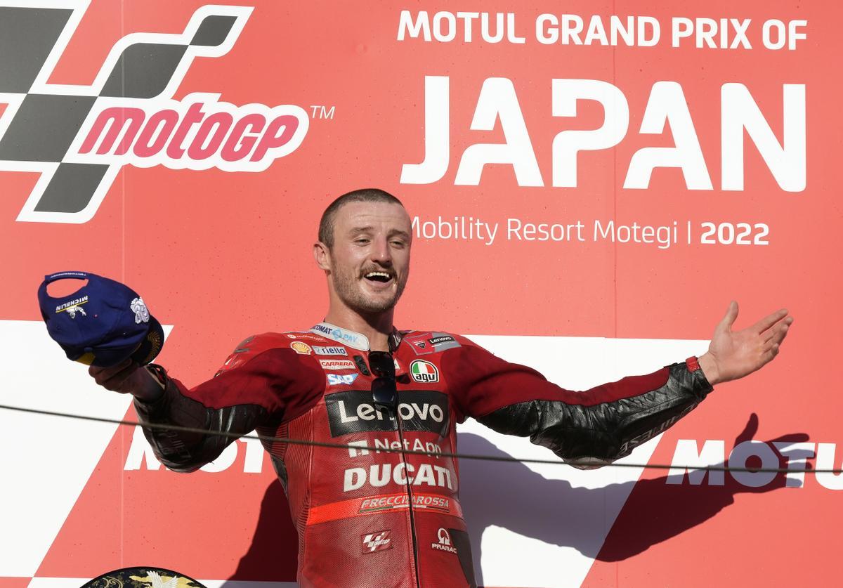 Jack Miller, ganador de Moto GP 2022 en el circuito de Motegi.