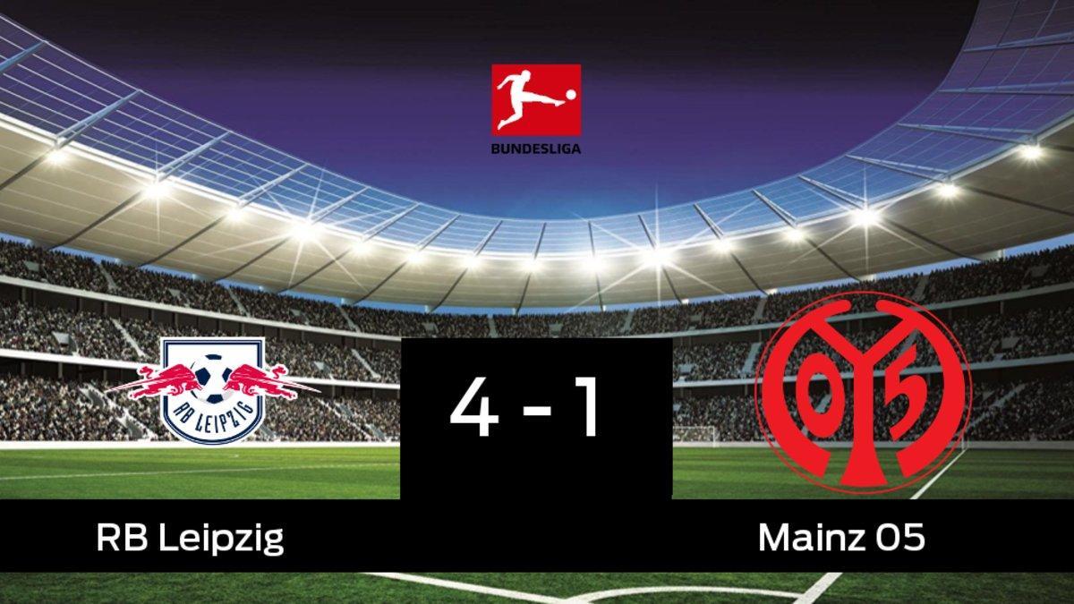 Triunfo del RB Leipzig por 4-1 ante el Mainz 05