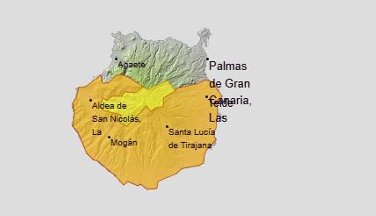 Zonas en alerta por temperaturas máximas.