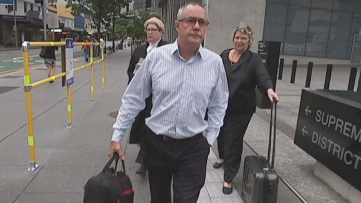 Gary Brabham, a su llegada al tribunal de Brisbane