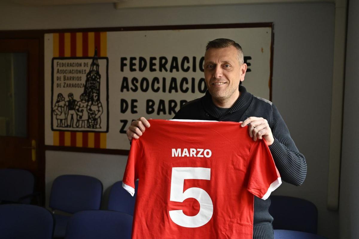 El presidente de la FABZ, Arturo Sancho, este jueves en Zaragoza.
