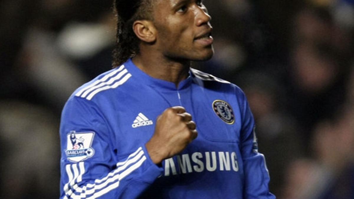 Didier Drogba, durante un partido del Chelsea.
