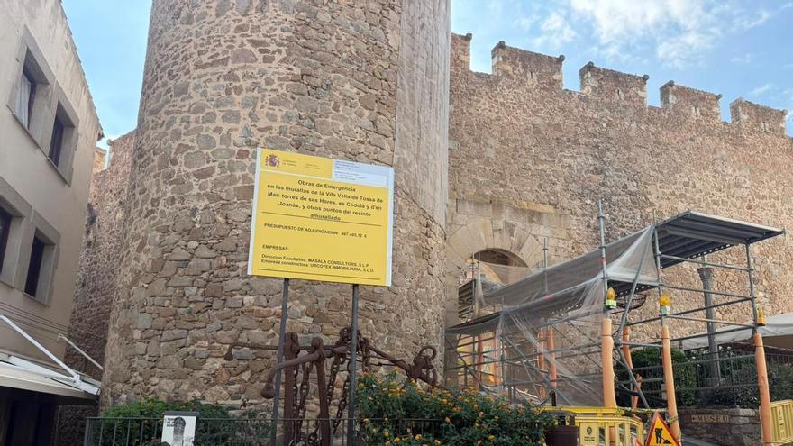 L’Estat aprova mig milió d’euros per restaurar la muralla de Tossa