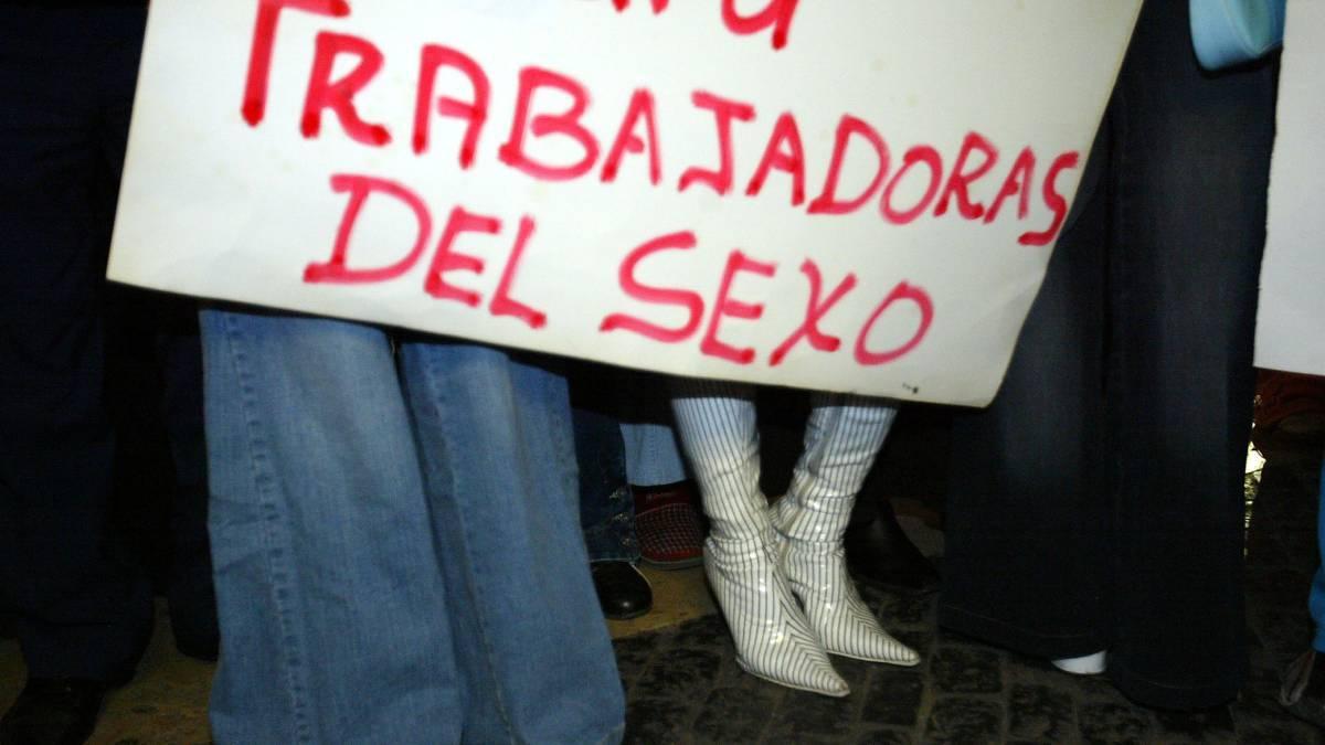 Imagen de archivo de una manifestación de trabajadoras sexuales en Barcelona.