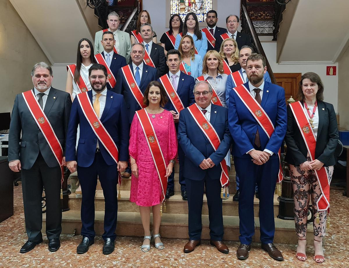 Estos son los miembros de la nueva corporación municipal de Teruel para los próximos cuatro años.