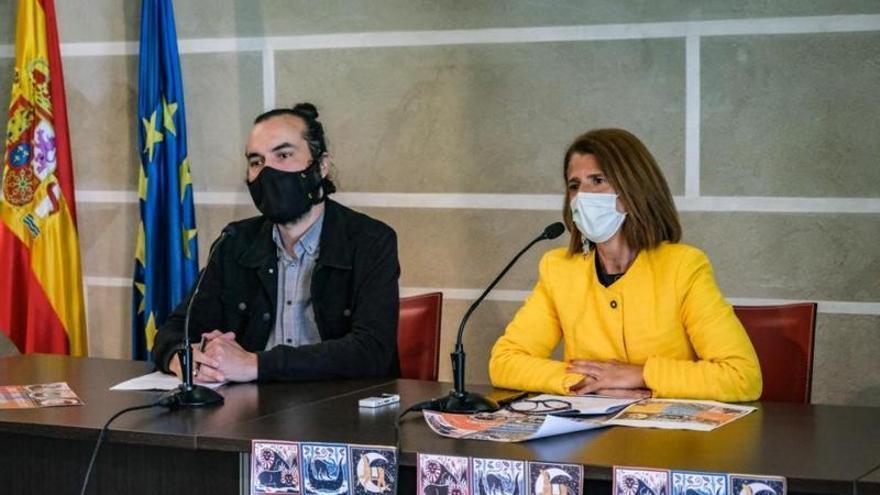 Miguel Ángel Carmona y Paloma Morcillo, ayer en rueda de prensa.