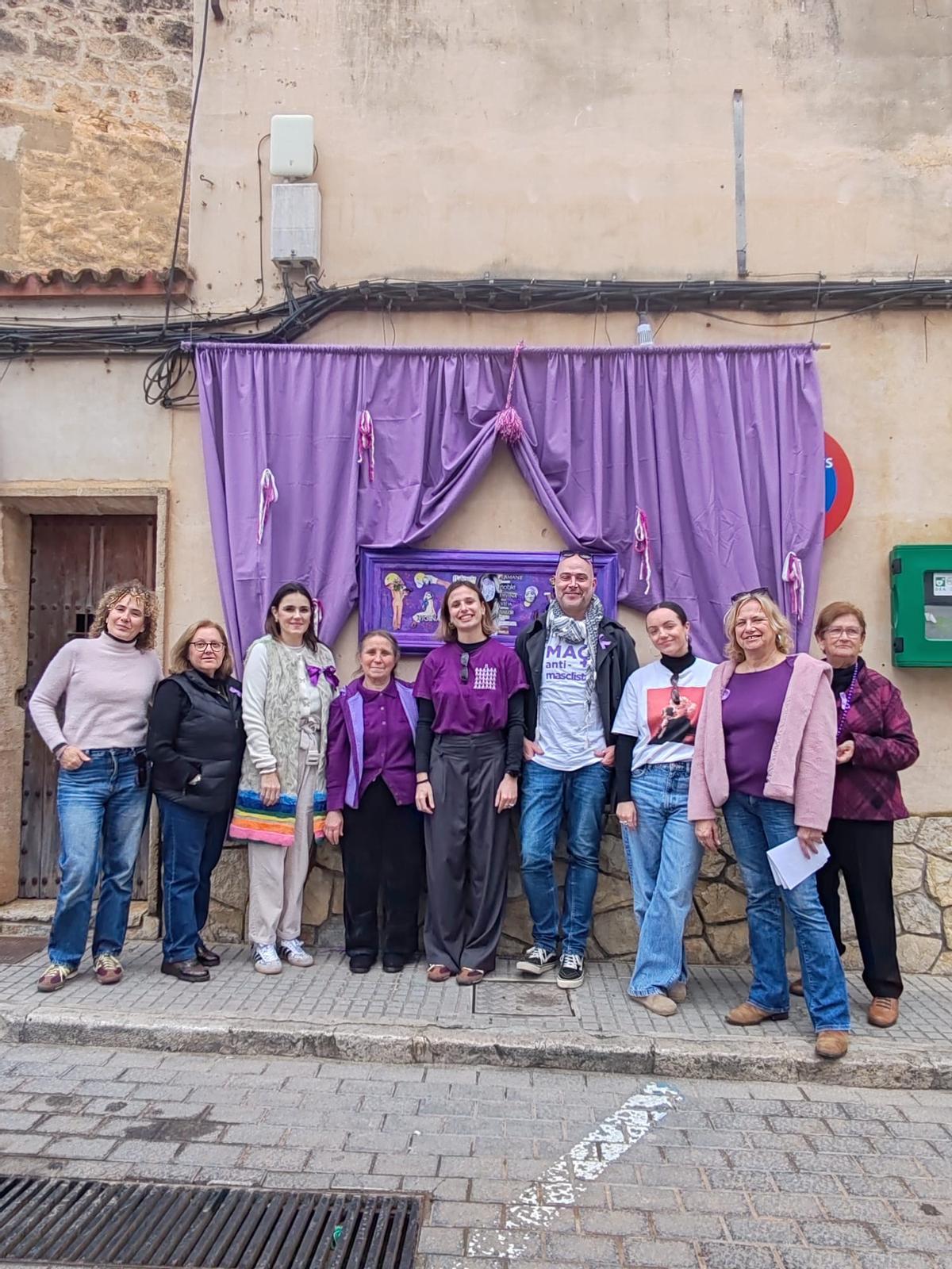 Uno de los actos celebrados en Algaida con motivo del 8M.