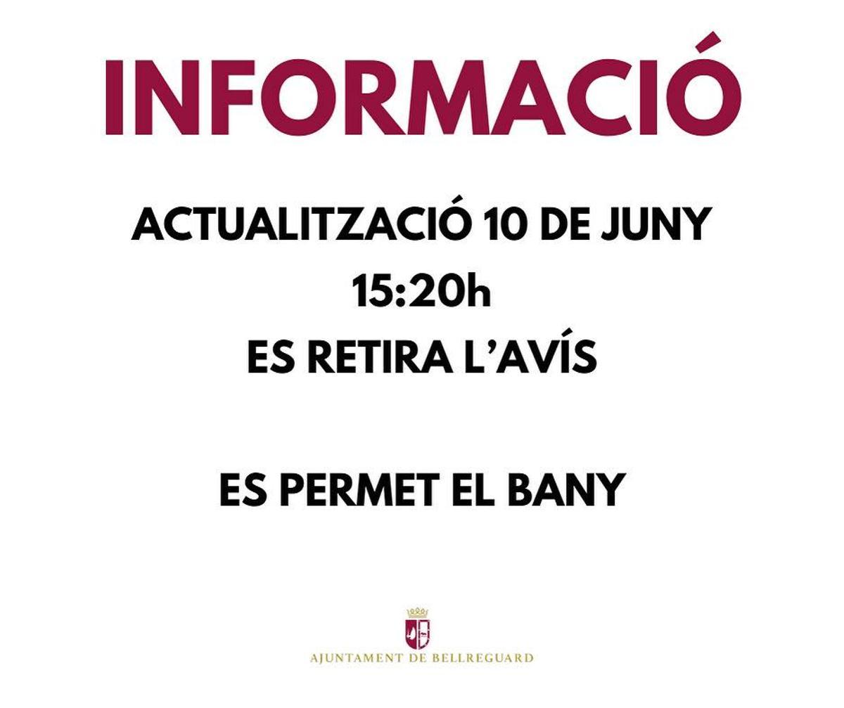 El anuncio del Ayuntamiento de Miramar