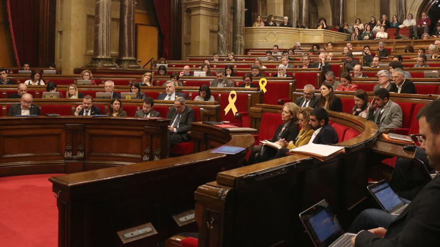 Una imatge d&#039;un ple passat del Parlament