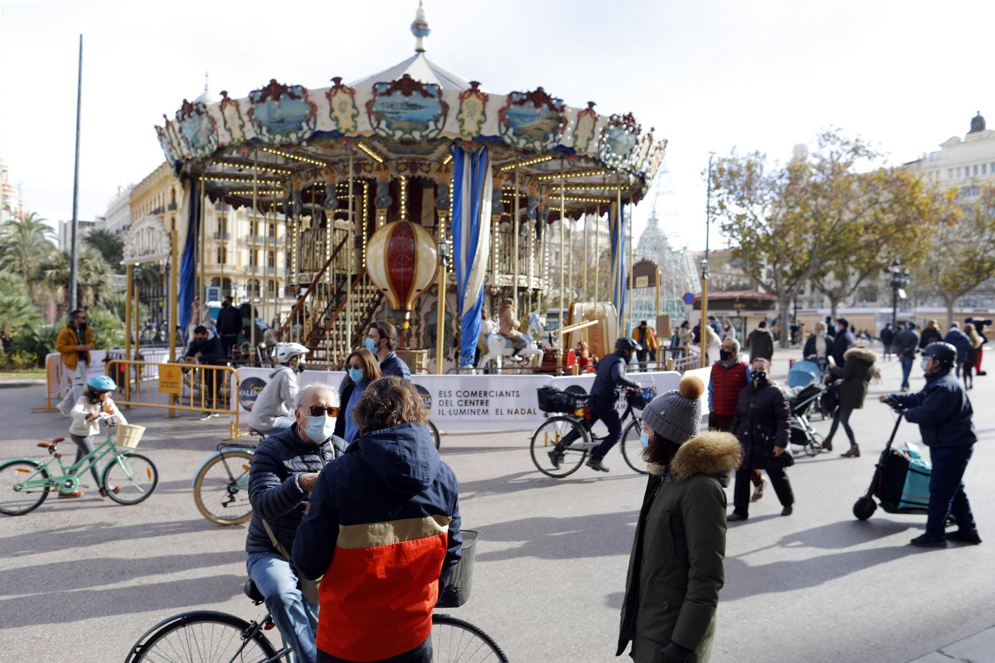 Ambiente en el centro de València el 1 de enero de 2021