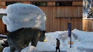 Imagen del centro de congresos de Davos.