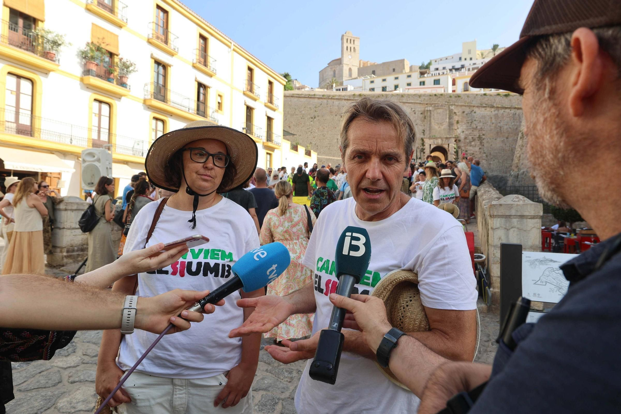 Manifestación contra la masificación turística en Ibiza