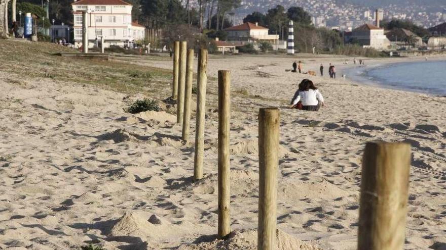 Los trabajos de instalación de capatadoes comenzaron ayer. // Santos Álvarez