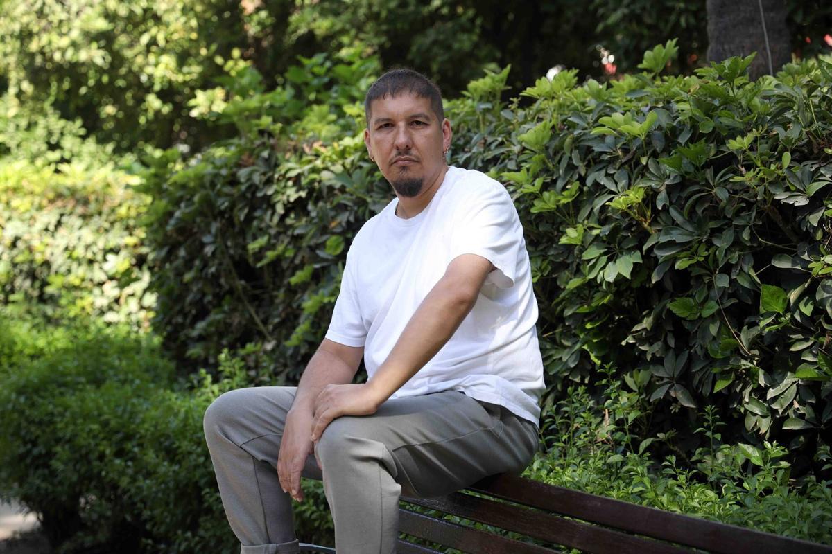 Juanma Gutiérrez, en otra imagen en el Parque.