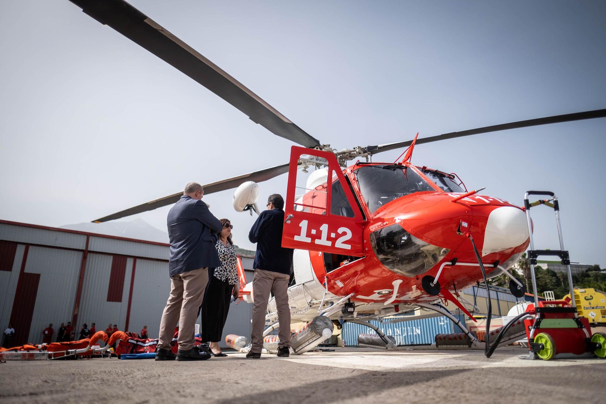 Presentación del nuevo modelo de helicópteros del Gobierno de Canarias