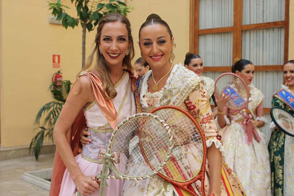 Las falleras de 2017, 2018 y 2019, en la Batalla de Flores