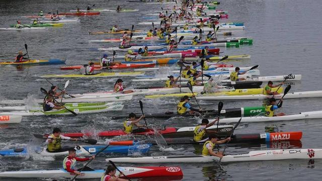 Imagen de una salida de una prueba de kayak de mar. | MOEBIUS
