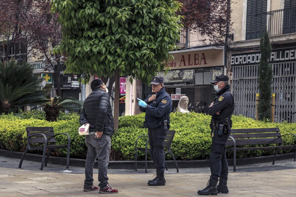 Ein bisschen öffentliches Leben in Palma trotz Corona-Krise