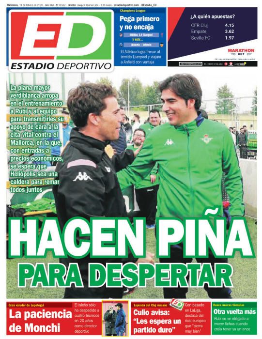 Portada ESTADIO DEPORTIVO 19 febrero 2020