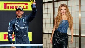 Lewis Hamilton y Shakira.