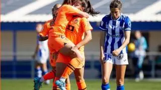 VÍDEO | El golazo de Anita Marcos a pase de espuela de Estela para adelantar al Valencia Femenino en Huelva