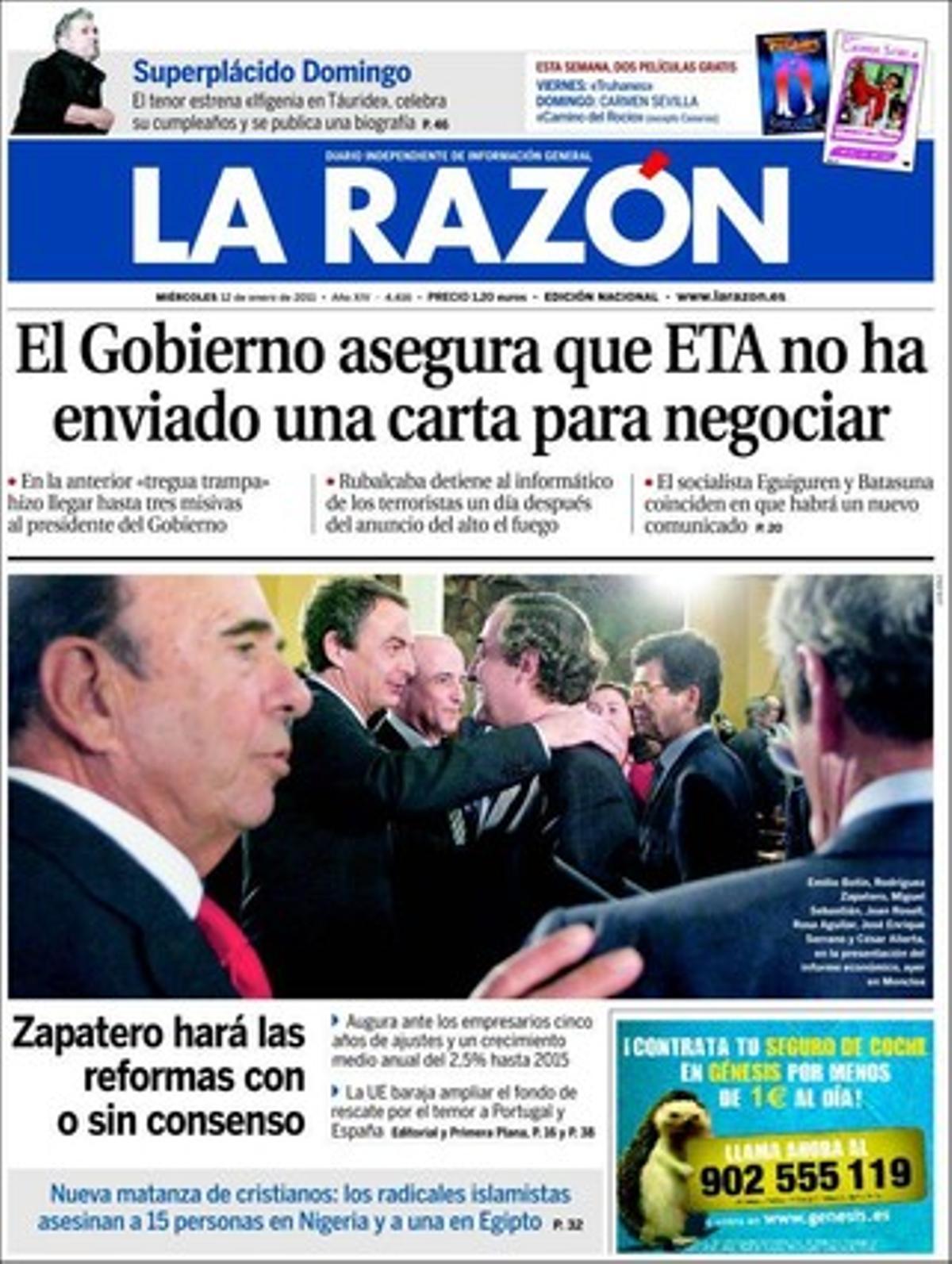 ’La Gaceta’ destaca a més que Mas no suprimirà les ambaixades de la Generalitat i que Pajín fa marxa enrere i descarta finançar les teràpies antitabac.