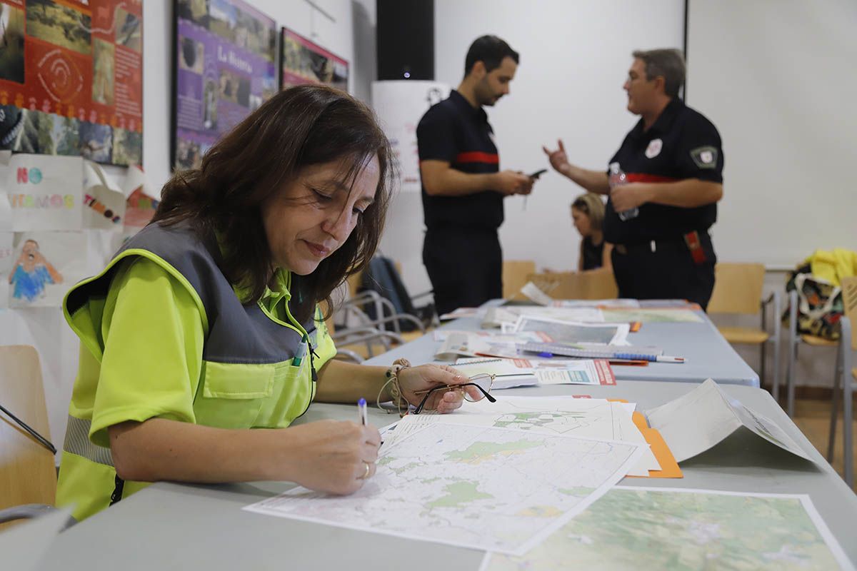 Simulacro de incendio en Trassierra