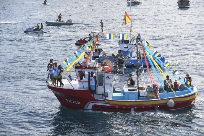 21-07-19 GRAN CANARIA. PUERTO DE ARGUINEGUIN-PUERTO DE MOGAN. MOGAN. Procesión marítima de la Virgen delCarmen desde el Puerto de en Arguineguín hasta el Puerto de Mogán.Fotos: Juan Castro  | 21/07/2019 | Fotógrafo: Juan Carlos Castro