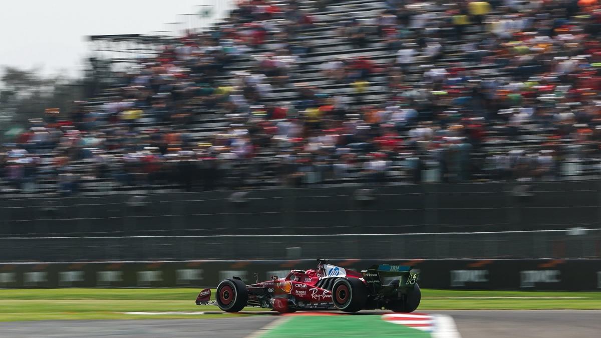 Charles Leclerc, al mando en los Libres 1 del GP de México