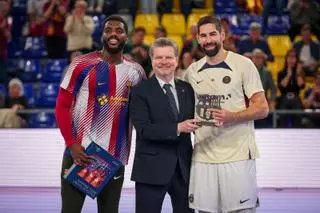 FC Barcelona - PSG, la vuelta de cuartos de final de la EHF Champions League, en imágenes