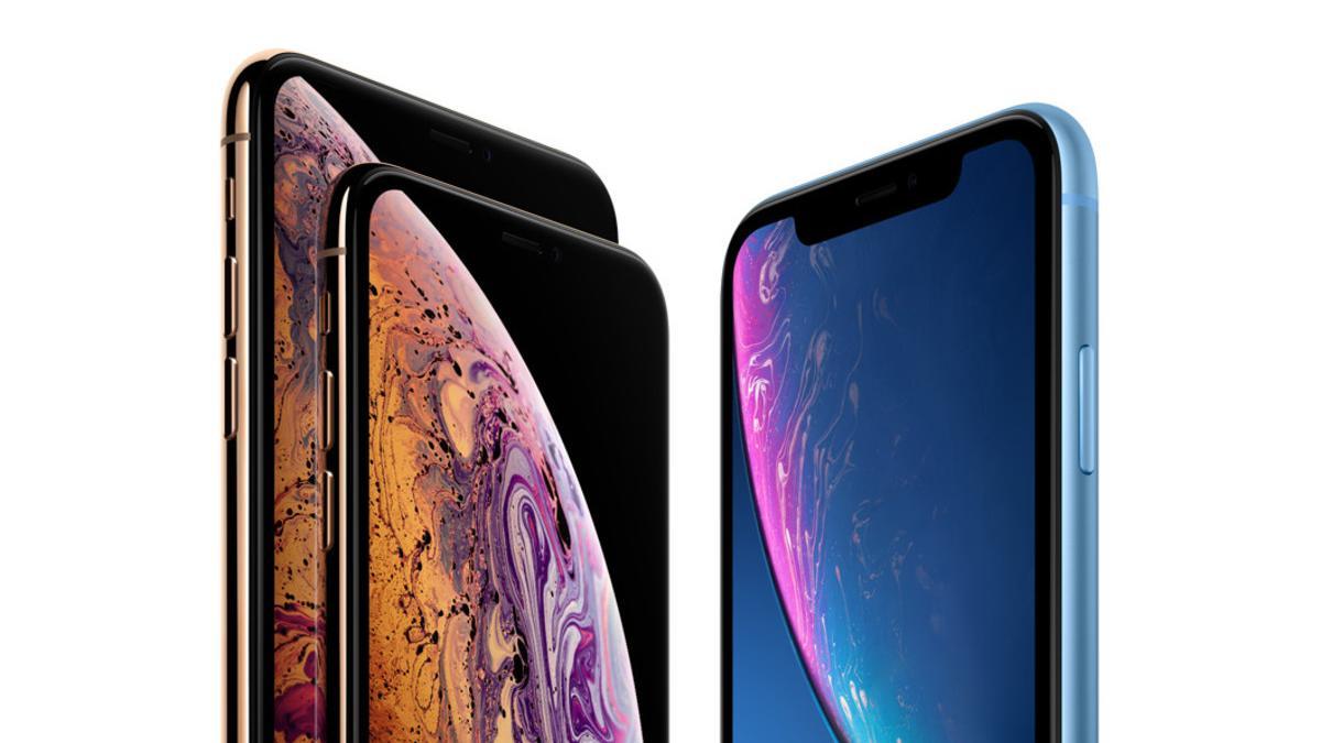 Comparativa de iPhone XS, iPhone XS Max y iPhone XR.