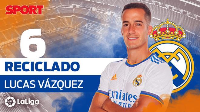 LUCAS VÁZQUEZ (6): Reciclado. El gallego se ha adaptado a la posición de lateral y ha cumplido cuando Ancelotti le ha necesitado.