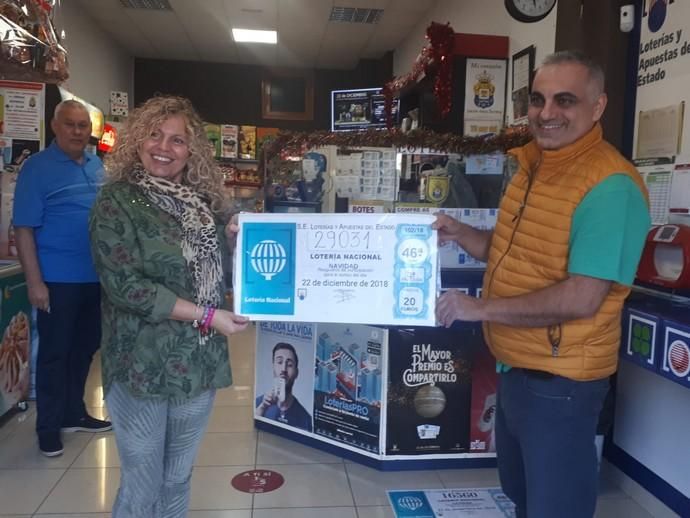 Lotería de Navidad 2018 | El 29031, quinto premio, cae en Gran Canaria y Telde