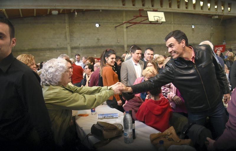 Pedro Sánchez celebra la Fiesta de la Rosa en Ayerbe