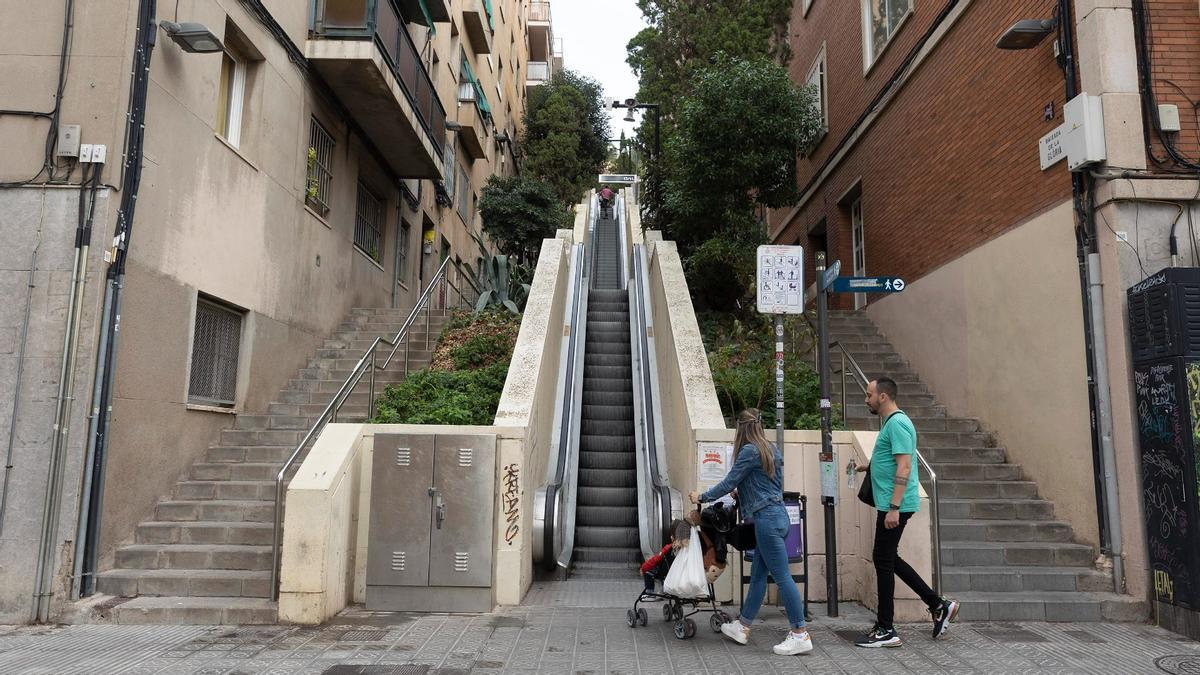 Escaleras mecánicas en Barcelona