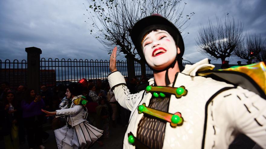 Desfile durante la última cabalgata de Reyes Magos en A Coruña.