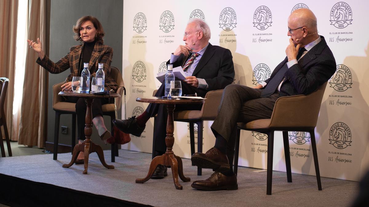 Carmen Calvo i Duran i Lleida coincideixen en els atacs a Podem i el sobiranisme